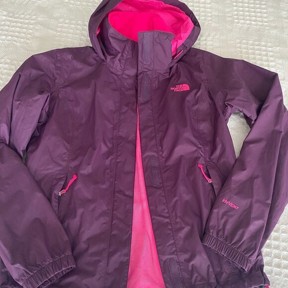THE NORTH FACE WOMEN'S JACKET HYVENT BURGUNDY COLOUR SIZE S PERFECT CONDITION - Picture 1 of 6
